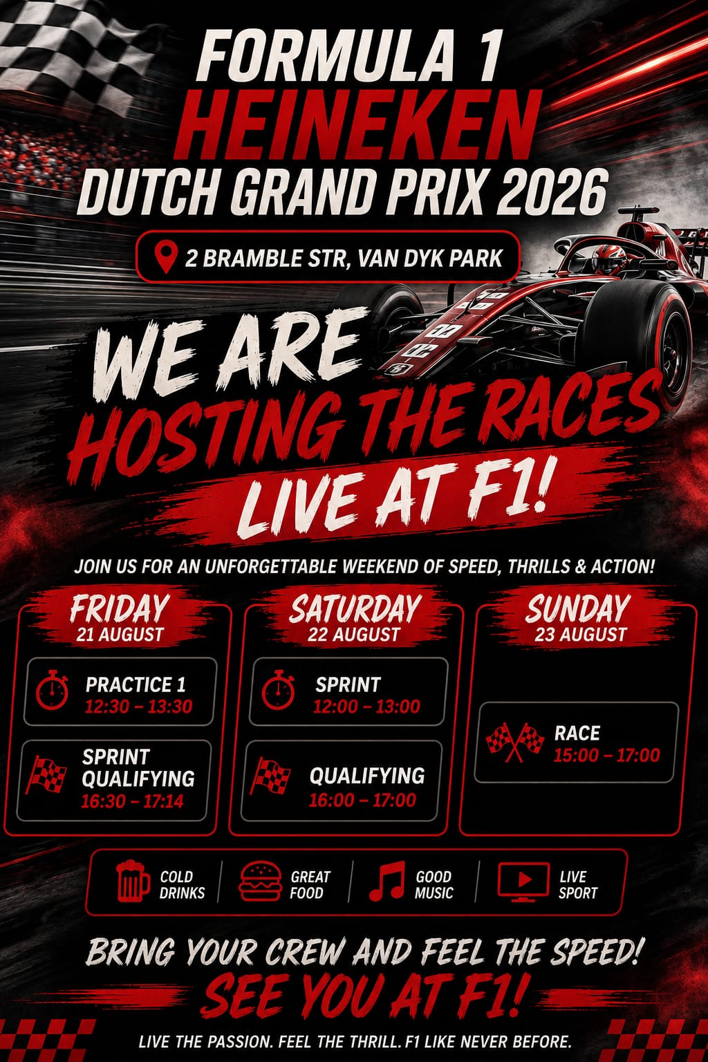 F1 GP Sportsbar Formula 1 race weekend event