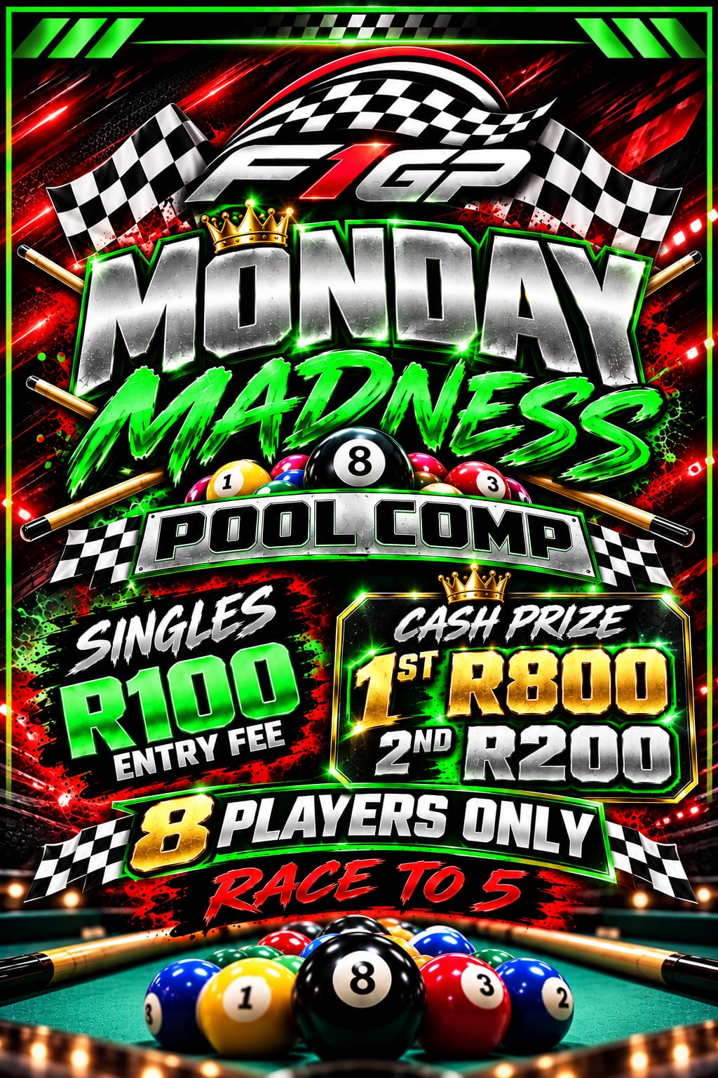 Monday Madness pool competition