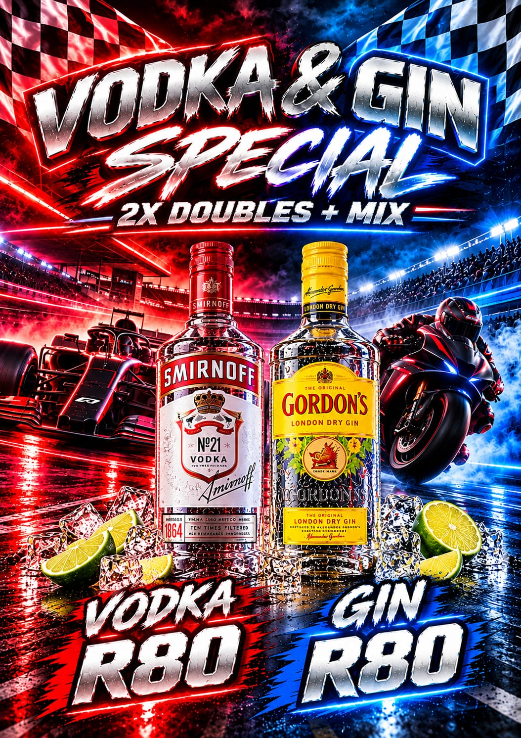 Vodka and gin special